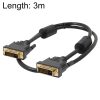 DVI 24+1P Male to DVI 24+1P Male Cable, Length: 3m