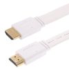 1.4 Version,Gold Plated HDMI to HDMI 19Pin Flat Cable, Support Ethernet, 3D, 1080P, HD TV / Video / Audio etc, Length: 0.5m