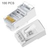 High Quality RJ45 Shielded Plug Cat5 8P8C Lan Connector Network (100 pcs in one packaging , the price is for 100 pcs)