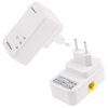 2 PCS 500Mbps Powerline Network Mini Homeplug AV Ethernet Bridge, 7HP150, EU Plug