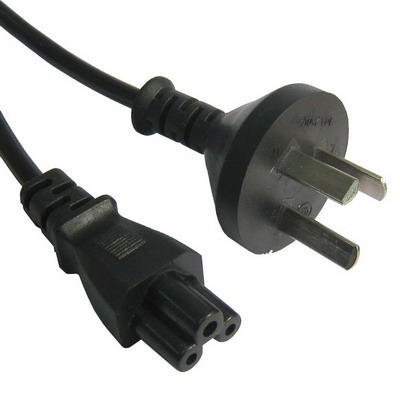 3 Prong Style Notebook Power Cord, Length: 1.8m, AU Plug