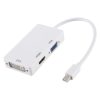 3 in 1 Mini DisplayPort Male to HDMI + VGA + DVI Female Adapter Converter for Mac Book Pro Air, Cable Length: 18cm