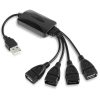 Universal 4 Ports USB 2.0 480Mbps High Speed Cable Hub for PC