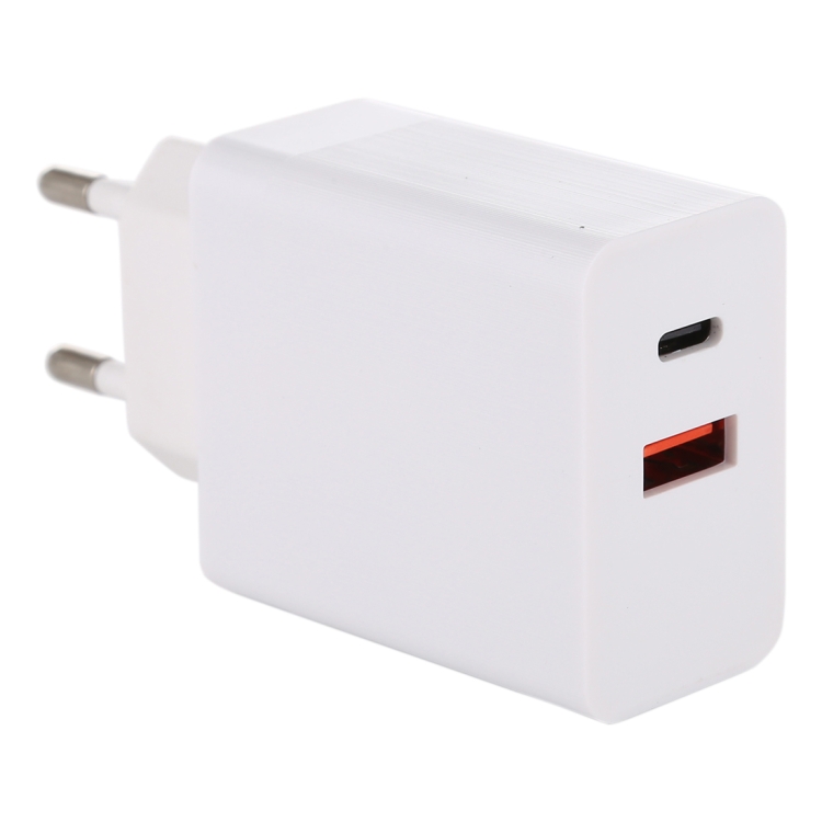 24W PD + QC3.0 Fast Charger Power Adapter Plug Adapter EU Plug