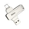 Netac U782C 64GB USB-C / Type-C + USB 3.0 360 Degrees Rotation Zinc Alloy Flash Drive OTG U Disk