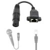 15cm XLR 3 Pin Female To RJ45 Female Network Connector Adapter Converter Cable