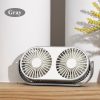 Small Bean Desktop Desktop Double Leaf Usb Mini Fan