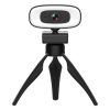 C10 2K HD Without Distortion 360 Degrees Rotate Three-speed Fill Light USB Free Drive Webcams, Built-in  Sound Clearer Microphone