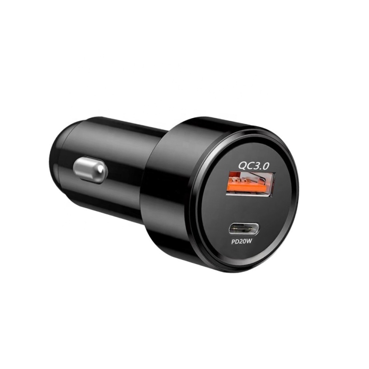 TE-P31 PD 20W USB-C / Type-C + QC3.0 18W USB Fast Car Charger