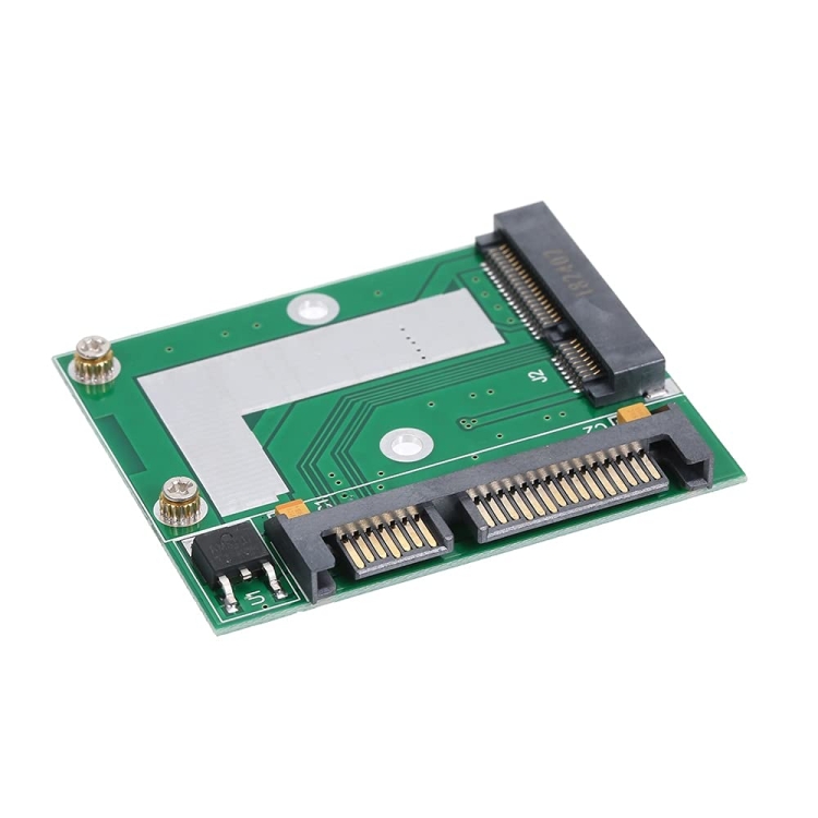 Half-Height mSATA Mini PCI-e SSD to SATA3 Converter Adapter Card
