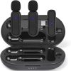 Wireless Lavalier Noise Reduction Microphone USB-C Clip On Microphone with Charging Case