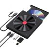052 USB + Type-C DVD Burner Readable SD / TF Card DVD-RW Recorder PC External Optical Drive