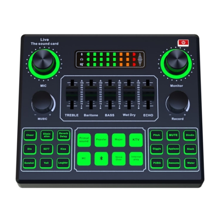 V9SJ Multifunctional Live Sound Card External Audio Mixer
