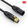 JUNSUNMAY XLR Male to Female Mic Cord 3 Pin Audio Cable Balanced Shielded Cable