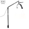 D-M30X 23 inch Half Moon Shape Beauty Manicure Lamp Curved Fill Light