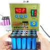 SUKKO LED Pulse Battery Spot Welder + Spot Welding Machine Micro-computer Micro Welding with LED Light+Battery Clamp, 220V EU Plug