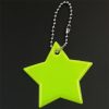 2 PCS Little Star Soft PVC Reflector Reflective Keychain Bag Pendant Accessories High Visibility Keyrings