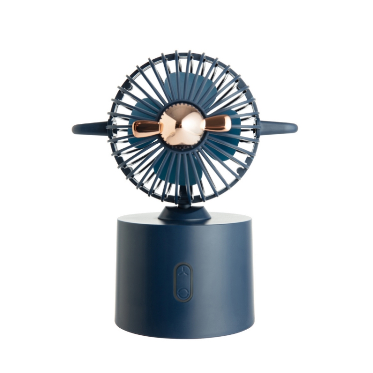 Creative Aircraft Shaking Head Fan Office Desktop USB Charging Mini Fan