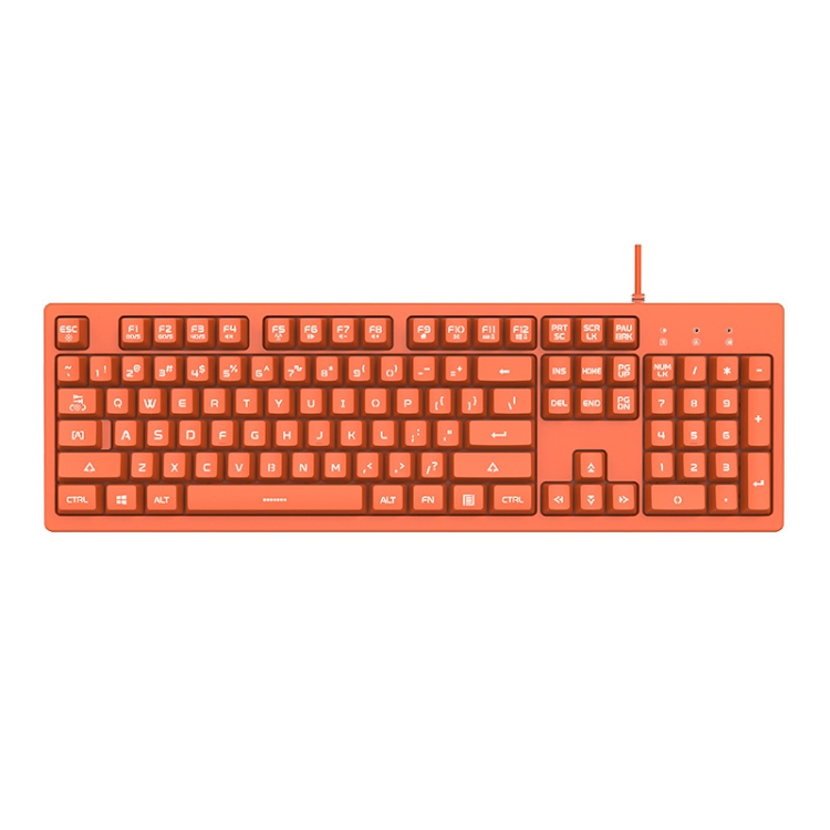 Ajazz DKS100 104 Keys Office Luminous Game Tea Axis Mechanical Keyboard, Cable Length: 1.5m