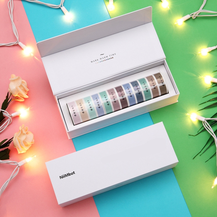 NIIMBOT Hand Account Sticker Fresh Morandi Color Label Paper Gift Box For NIIMBOT D11