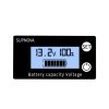 SUPNOVA DC 8-100V Battery Capacity Indicator Voltmeter Voltage Gauge,Style: