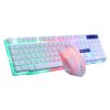 LIMEIDE GTX300 1600DPI 104 Keys USB Rainbow Suspended Backlight Wired Luminous Keyboard and Mouse Set, Cable Length: 1.4m