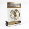Four-In-One Solar Fan With Lamp Flashlight Function,CN Plug