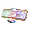 LIMEIDE T21 104Keys Wired Gaming Backlit Computer Manipulator Keyboard and Mouse Set, Cable Length: 1.4 m