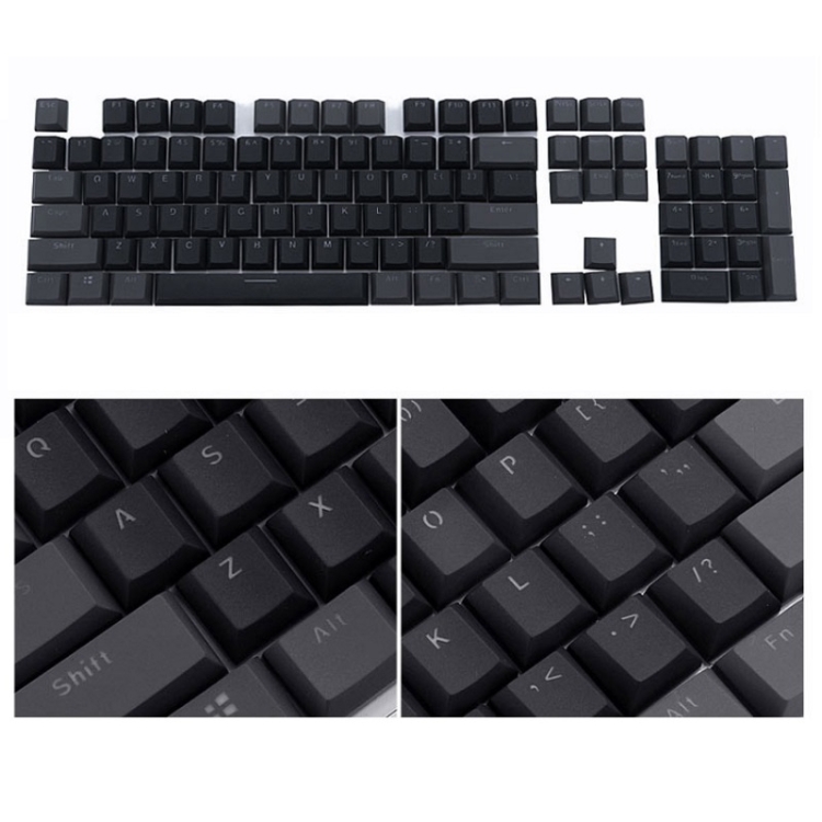 104-Keys Two-Color Mold Transparent PBT Keycap Mechanical Keyboard
