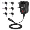 C5 3-12V 12W Adjustable Voltage Regulated Switch Power Supply Power Adapter Multifunction Charger With DC Tips