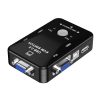 HW1701 2 into 1 out KVM Switcher 2 Port Manual VGA Switch USB With Keyboard Mouse Switching