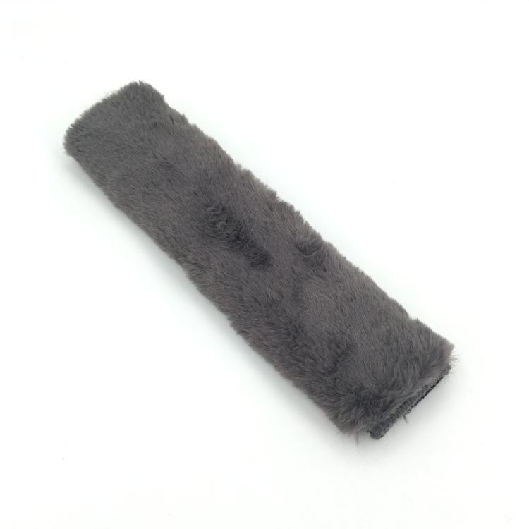 2 Pairs Fleece-like Safety Belt Cover Car Plush Safety Belt Cover