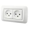 PC Panel Duplex Israel Three-Hole Wall Power Socket