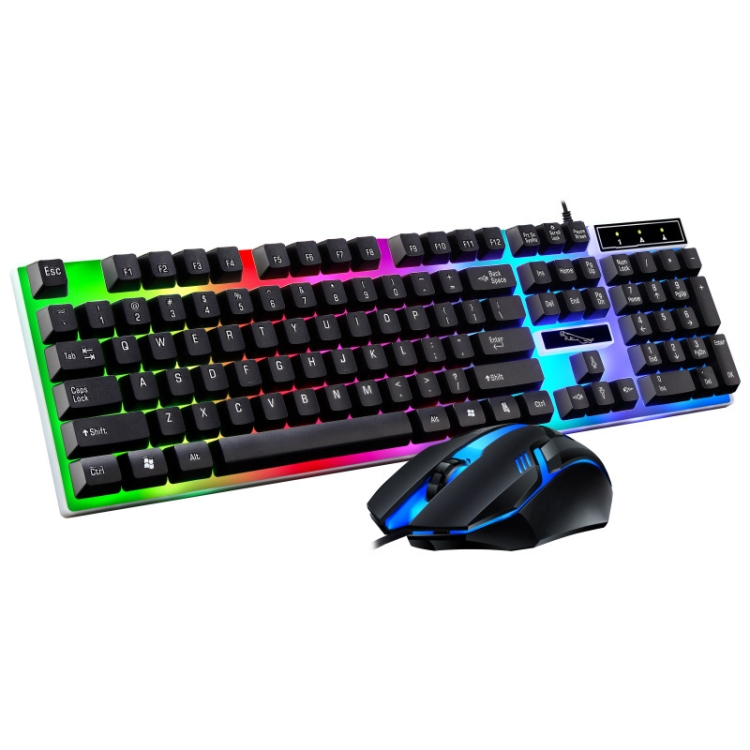 ZGB G21B Colorful Glow USB Wired Keyboard Mouse Set