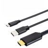 T2 Type C USB To HDMI-Compatible 4K 60Hz HD Cable TV Screen Connector for Phones, Tablets, Laptops, Projectors