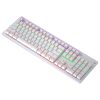 LEAVEN K880 104 Keys Gaming Green Axis Office Computer Wired Mechanical Keyboard, Cabel Length:1.6m