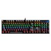 LEAVEN K990 Knob Version 104 Keys Office Computer Game Mechanical Green Axis Wired Keyboard, Cabel Length:1.8m