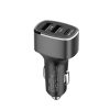 QIAKEY GT690C Dual USB + USB-C / Type-C Aluminum Alloy Three-Hole Car Charger