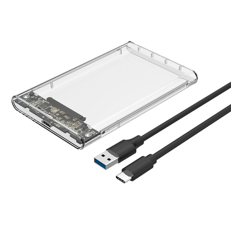 TU31 2.5 Inch USB3.1 TYPE-C Interface Hard Disk Transparent Protective Shell