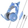 Soyto SY-G25 Cat Ear Glowing Gaming Computer Headset, Cable Length: 2m