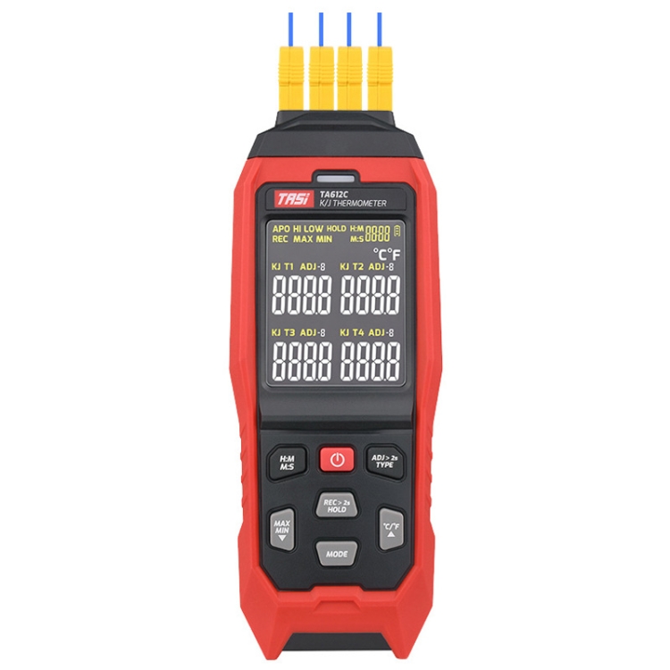TASI Contact Temperature Meter K-Type Thermocouple Probe Thermometer, Style: