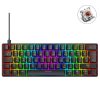 ZIYOU LANG T60 62-Key RGB Luminous Mechanical Wired Keyboard, Cable Length:1.5m