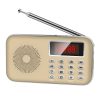Y-619  FM/AM Mini Radio MP3 Rechargeable Music Player Support TF/SD Card with LED Display