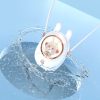 Star Pet Hanging Neck Fan USB Hand-Held Silent Luminous Fan