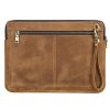 CONTACTS FAMILY Leather Laptop Sleeve For Macbook Pro 14.2 Inch