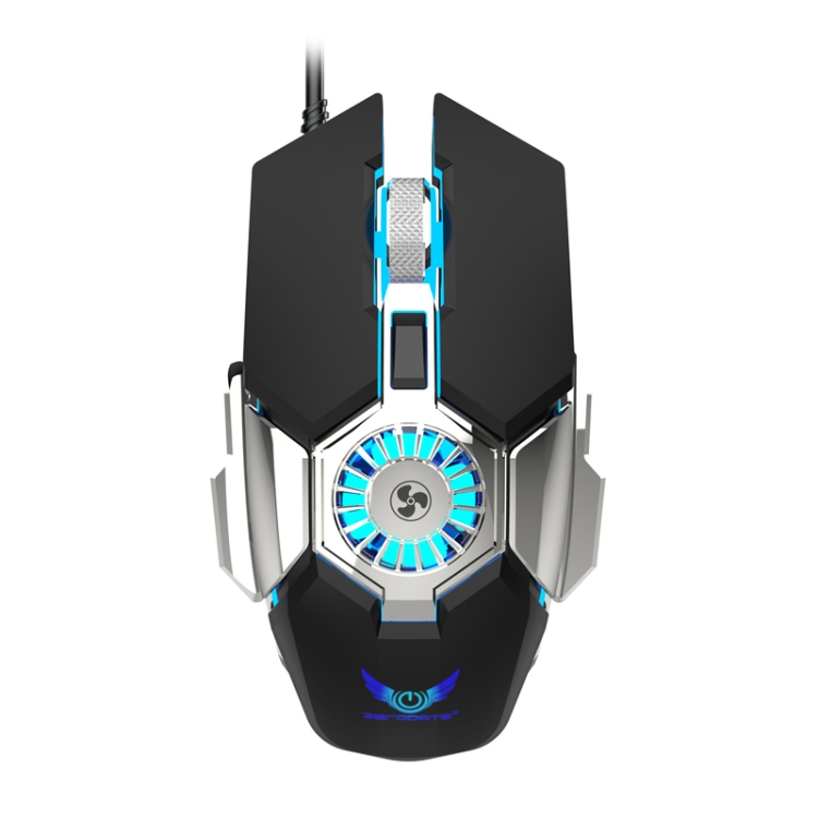 Zerodate G22 6 Keys Fan Cooled RGB Lighted Gaming Mice, Cable Length: 1.5m