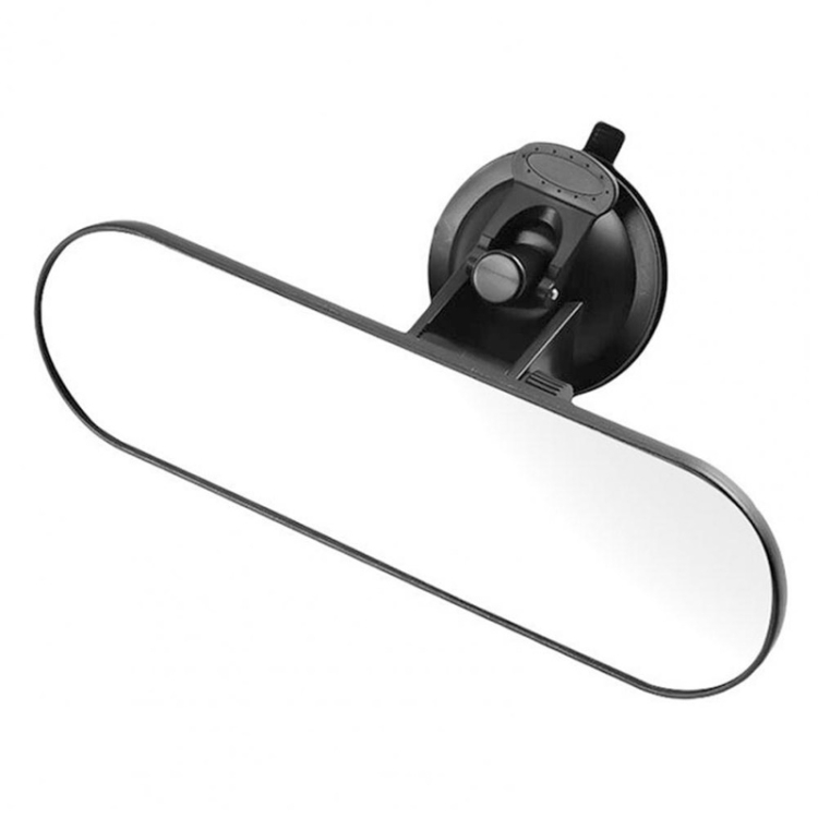 CZC-220 Car Strong Suction Cup Big Vision Flat Rearview Mirror