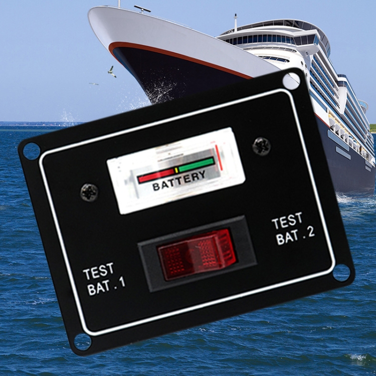 Marine Dual Battery Tester Pointer Voltmeter