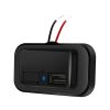 4.8A Punch-Free Automatic Spring Cover RV Bus Modified Dual USB Car Charger
