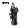 3 PCS BMAX 18650 Lithium Battery Single Slot USB Charger